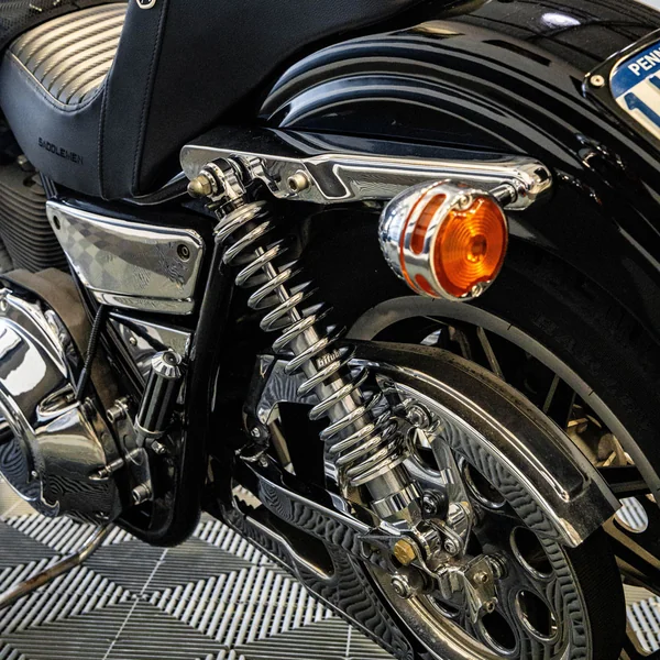 Bitubo WMEo Shocks for Harley FXR & Sportster - Chrome - Image 3