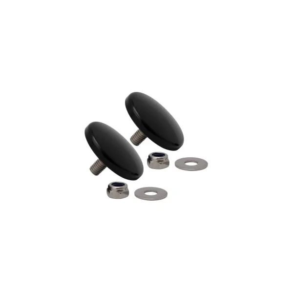 Black Fairing Mirror Hole Plugs for Harley® Street Glide '06-'25