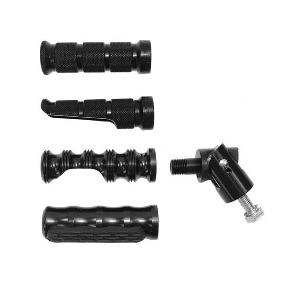 Black Foot Peg Joints For M10 Holes