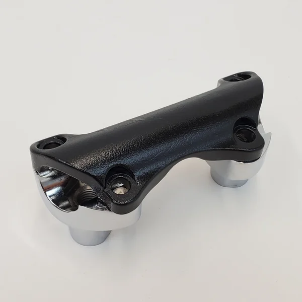 Black Heavy Duty Steel Top Riser Clamp for 2008-Later Harley Dresser/Touring Street Glide, Electra Glide, Road Glide & Road King And 2007-Earlier Touring Models with Taller Ape Hanger Handlebars - Image 7