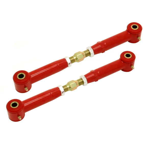 BMR Adjustable Rear Toe Rods, Polyurethane Bushings, Red2010-2015 Camaro