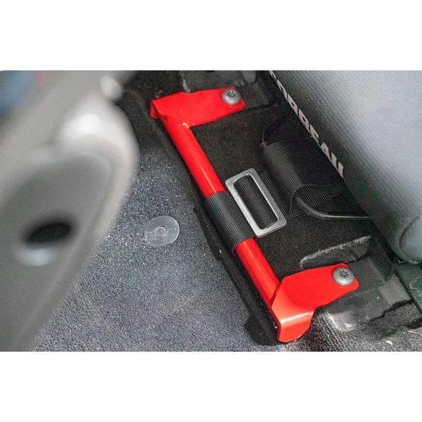 BMR Crotch Strap Harness Bar, Red2015-2026 Ford Mustang - Image 3