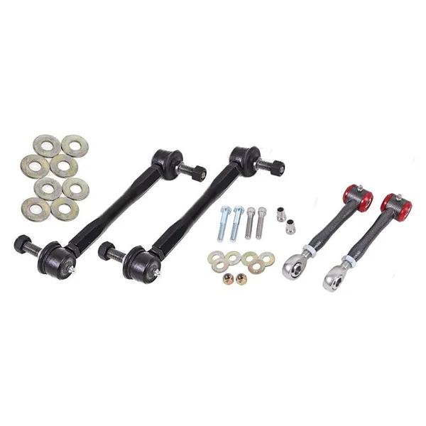 BMR Front & Rear Adjustable Sway Bars End Links, Black Hammertone2016-2024 Camaro