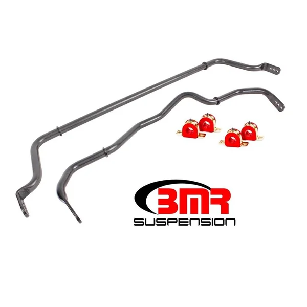 BMR Front & Rear Adjustable Sway Bars w/ Bushings, Black Hammertone2016-2024 Camaro SS Coupe
