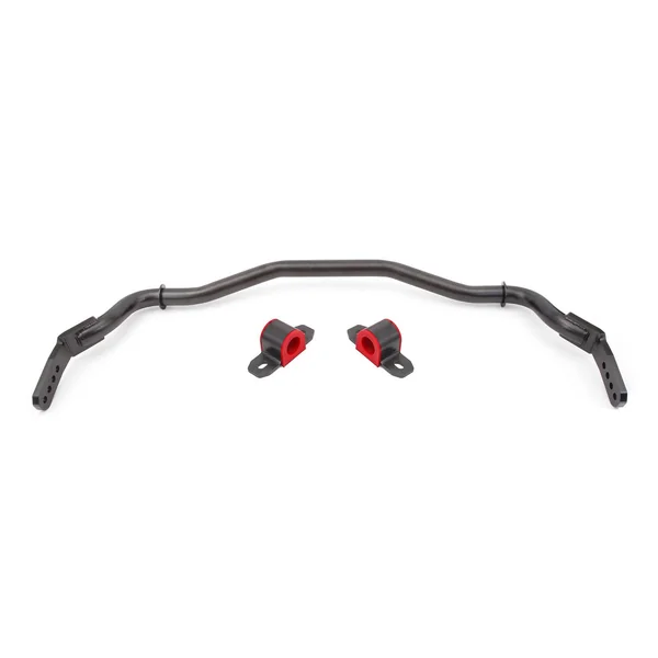 BMR Front Sway Bar Kit w/ Bushings, 38mm, 4-Hole Adjustable, Black Hammertone2015-2026 Ford Mustang
