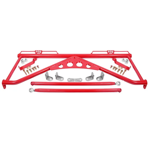 BMR Harness Bar, Red2015-2026 Ford Mustang