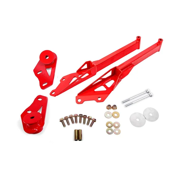 BMR IRS Subframe Support Brace System, Red2015-2026 Ford Mustang
