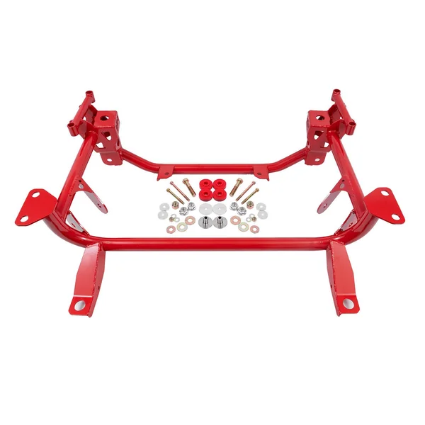 BMR Lightweight K-Member Chassis Brace, Red2015-2026 Ford Mustang