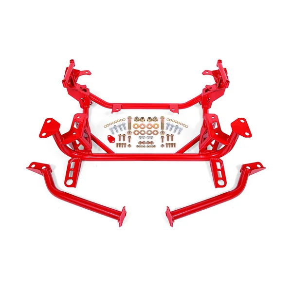 BMR Street Version K-Member Chassis Brace, Red2015-2026 Ford Mustang