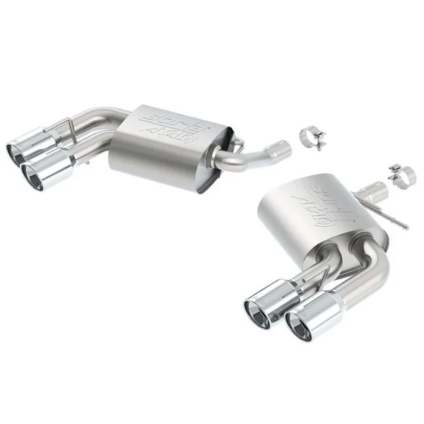 Borla 2.25" ATAK Axle-Back Exhaust System w/ 4" Quad Polished Tips2016-2024 Camaro V6 w/ NPP Valves