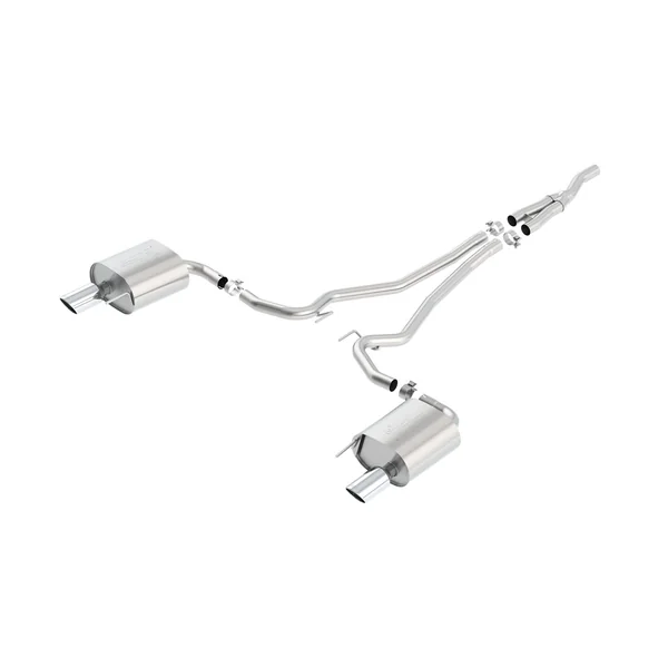 Borla 2.25" ATAK Cat-Back Exhaust System w/ 4" Dual Polished Tips2015-2023 Ford Mustang EcoBoost w/ Non-Active Exhaust