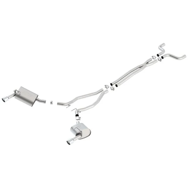 Borla 2.25" S-Type Cat-Back Exhaust System w/ 3.5" Dual Polished Tips2014-2015 Camaro V6