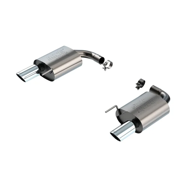 Borla 2.5" ATAK Axle-Back Exhaust System w/ 4" Dual Polished Tips2024-2026 Ford Mustang GT w/ Non-Active Exhaust