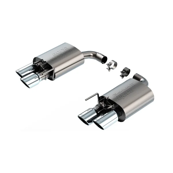 Borla 2.5" S-Type Axle-Back Exhaust System w/ 4" Dual Polished Tips2024-2026 Ford Mustang GT w/ Active Exhaust