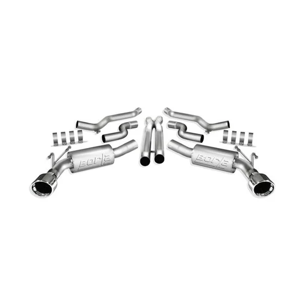 Borla 2.5" S-Type Cat-Back Exhaust System w/ 4.5" Dual Polished Tips2010-2013 Camaro SS w/o Ground Effects Package - Image 2