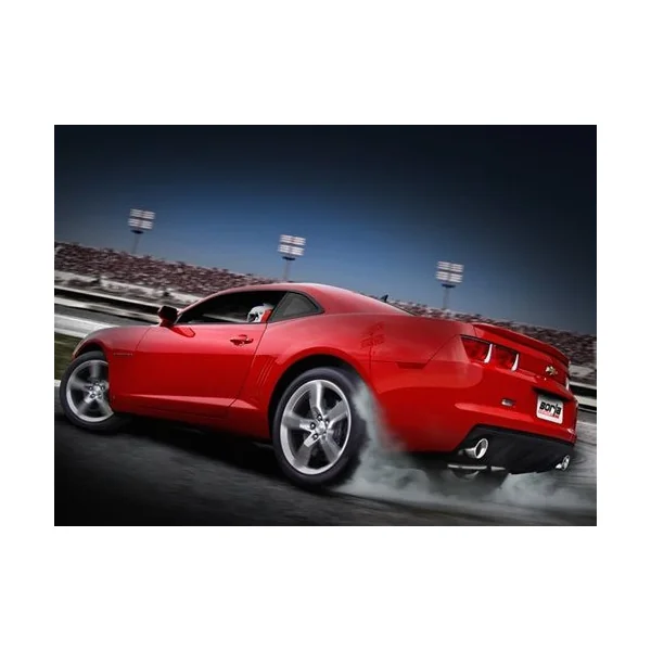 Borla 2.5" S-Type Cat-Back Exhaust System w/ 4.5" Dual Polished Tips2010-2013 Camaro SS w/o Ground Effects Package - Image 4