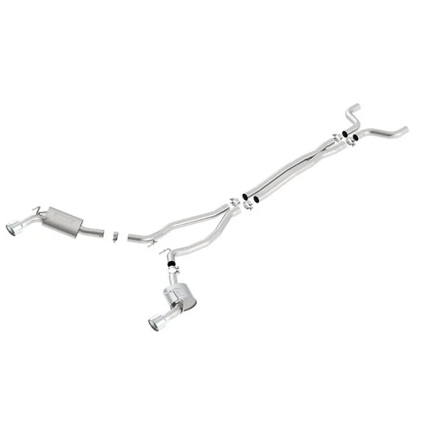 Borla 2.5" S-Type Cat-Back Exhaust System w/ 4.5" Dual Polished Tips2014-2015 Camaro SS w/o Ground Effects Package