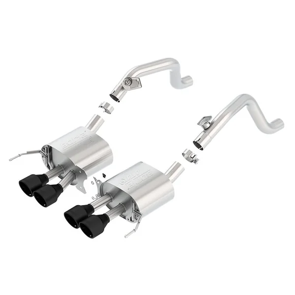 Borla 2.75" ATAK Axle-Back Exhaust System w/ 4.25" Quad Black Tips2014-2019 C7 Corvette w/o AFM & NPP Valves