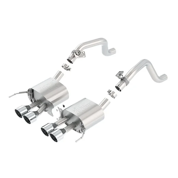 Borla 2.75" ATAK Axle-Back Exhaust System w/ 4.25" Quad Polished Tips2014-2019 C7 Corvette w/ AFM, w/o NPP Valves - Image 2