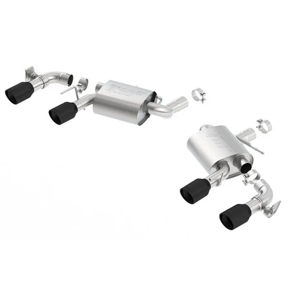 Borla 2.75" S-Type Axle-Back Exhaust System w/ 4" Quad Ceramic Black Tips2016-2024 Camaro SS w/NPP
