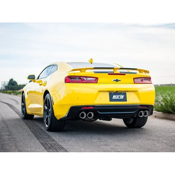Borla 2.75" S-Type Axle-Back Exhaust System w/ 4" Quad Polished Tips2016-2024 Camaro SS & ZL1 - Image 3
