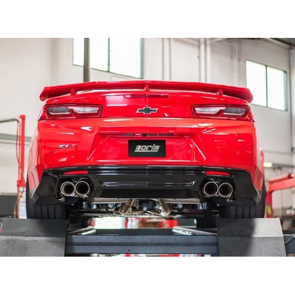 Borla 2.75" S-Type Cat-Back Exhaust System w/ 4" Quad Polished Tips2017-2024 Camaro ZL1 Coupe w/ NPP Valves - Image 2