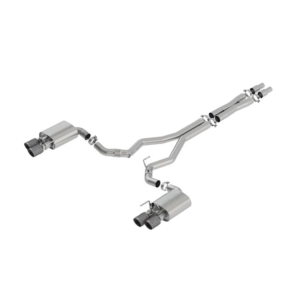 Borla 3" ATAK Cat-Back Exhaust System w/ 4" Quad Carbon Fiber Black Tips2018-2023 Ford Mustang GT w/ Active Exhaust