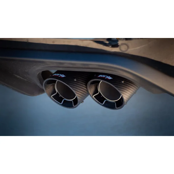 Borla 3" ATAK Cat-Back Exhaust System w/ 4" Quad Carbon Fiber Black Tips2018-2023 Ford Mustang GT w/ Non-Active Exhaust - Image 2