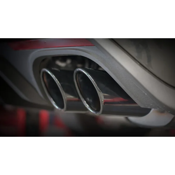 Borla 3" S-Type Cat-Back Exhaust System w/ 4" Quad Black Chrome Tips2018-2023 Ford Mustang GT w/ Non-Active Exhaust - Image 2