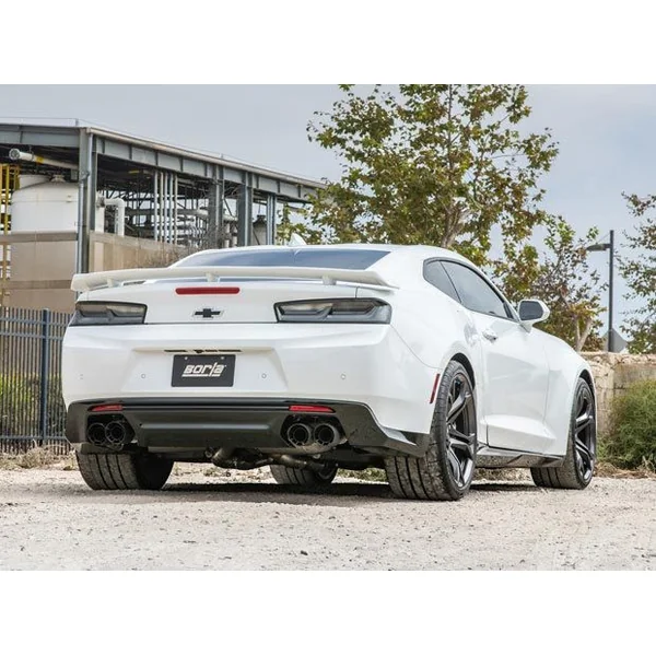 Borla 3" S-Type Cat-Back Exhaust System w/ 4" Quad Carbon Fiber Tips2017-2024 Camaro ZL1 Coupe w/ NPP Valves - Image 2