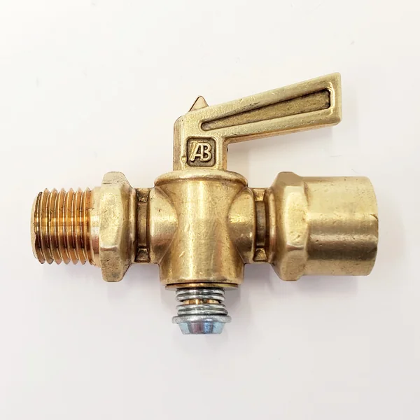 Brass Lever Style 1/4” NPT Petcock Shut Off Gas Valve for Motorcycles - Male 1/4" NPT & Female 1/4" NPT - Can be used with Gas AND Gasohol