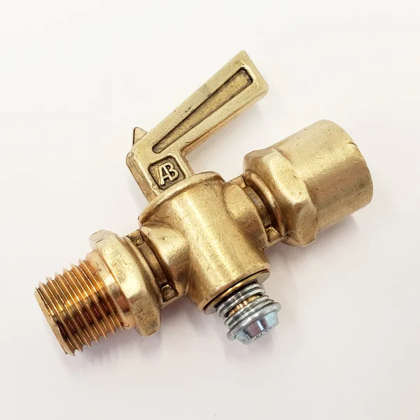 Brass Lever Style 1/4” NPT Petcock Shut Off Gas Valve for Motorcycles - Male 1/4" NPT & Female 1/4" NPT - Can be used with Gas AND Gasohol - Image 2