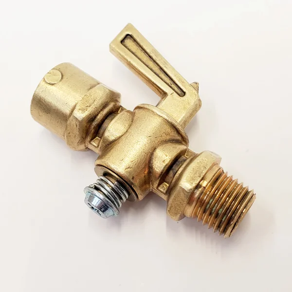 Brass Lever Style 1/4” NPT Petcock Shut Off Gas Valve for Motorcycles - Male 1/4" NPT & Female 1/4" NPT - Can be used with Gas AND Gasohol - Image 3