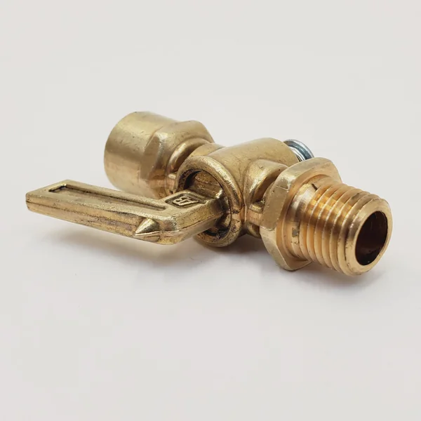Brass Lever Style 1/4” NPT Petcock Shut Off Gas Valve for Motorcycles - Male 1/4" NPT & Female 1/4" NPT - Can be used with Gas AND Gasohol - Image 5