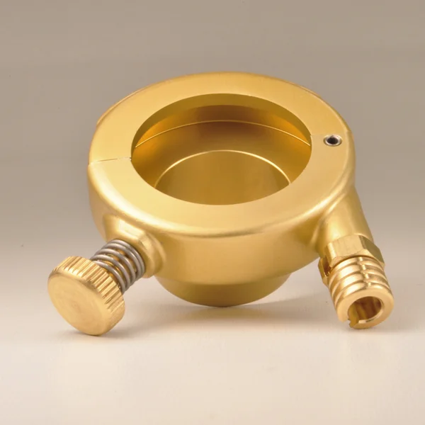 "Brass" Old School Throttle Housing for 1" Harley Handlebars & Custom Applications with A Single 1/4"-20 Threaded Throttle Cable - "Brass" with Brass Hardware - Image 8