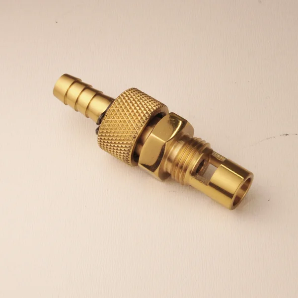 Brass Petcock for S&S Cycle "Super E" Carburetors - Cleans up your tank by eliminating the petcock - Replaces stock needle valve seat - Image 2