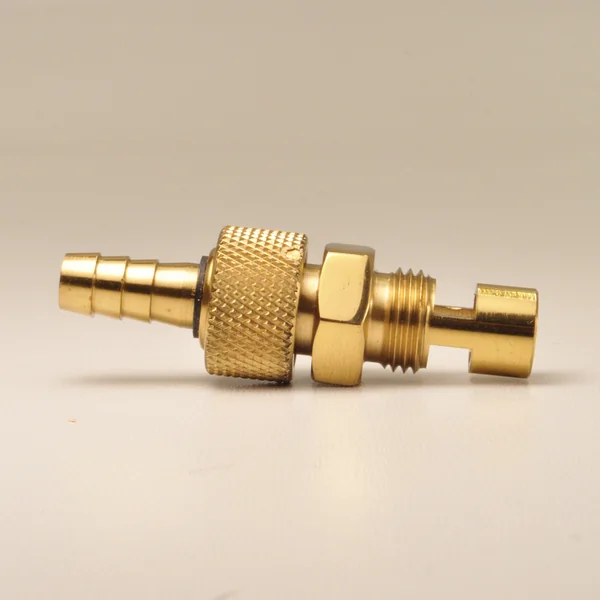 Brass Petcock for S&S Cycle "Super E" Carburetors - Cleans up your tank by eliminating the petcock - Replaces stock needle valve seat - Image 3