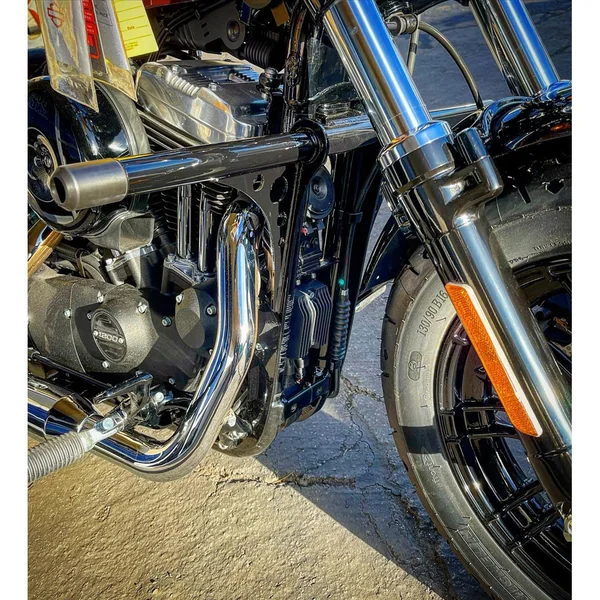 Bung King Forward Control Highway Peg Crash Sky Bar for Harley Sportster - Image 3