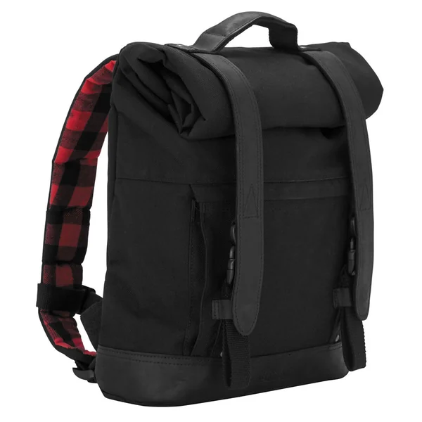 Burly Roll Top Backpack - Black - Image 2