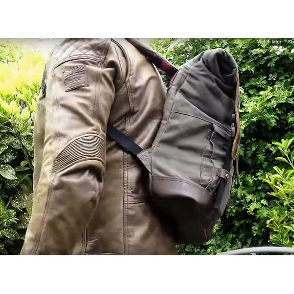 Burly Roll Top Backpack - Dark Oak - Image 3