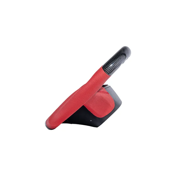 C6 Corvette Carbon Fiber Steering Wheel w/o Button Cover, Red Perforated Leather Grips2005-2013 Corvette - Image 2