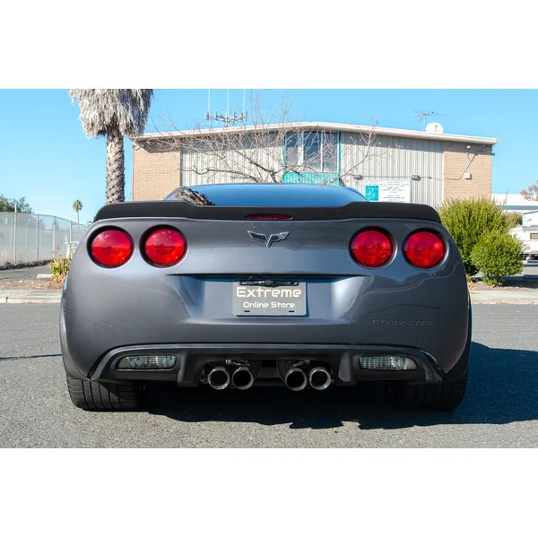 C6 Corvette Extended Rear Trunk Spoiler Wing, Hydro-Dipped Carbon2005-2013 C6 Corvette - Image 5