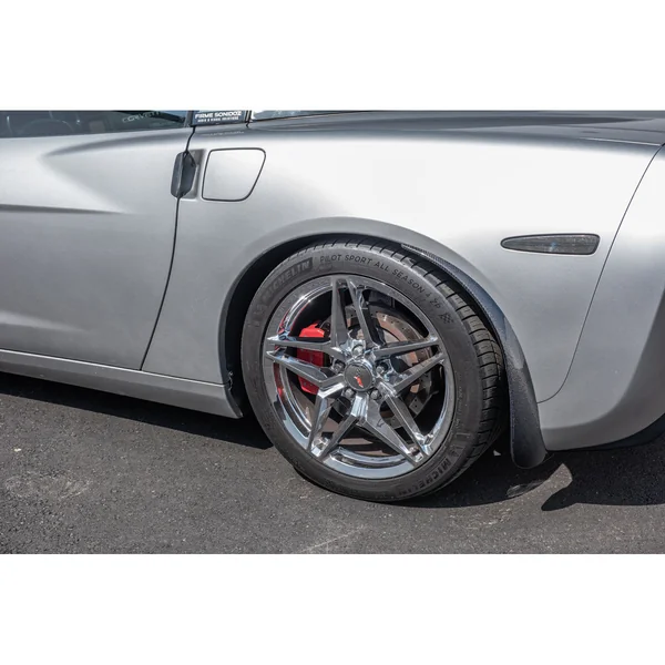 C6 Corvette Front & Rear Splash Guard Mud Flaps, Carbon Fiber2005-2013 C6 Corvette Base - Image 6