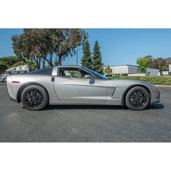 C6 Corvette Front & Rear Splash Guard Mud Flaps, Gloss Black2005-2013 C6 Corvette Base - Image 6