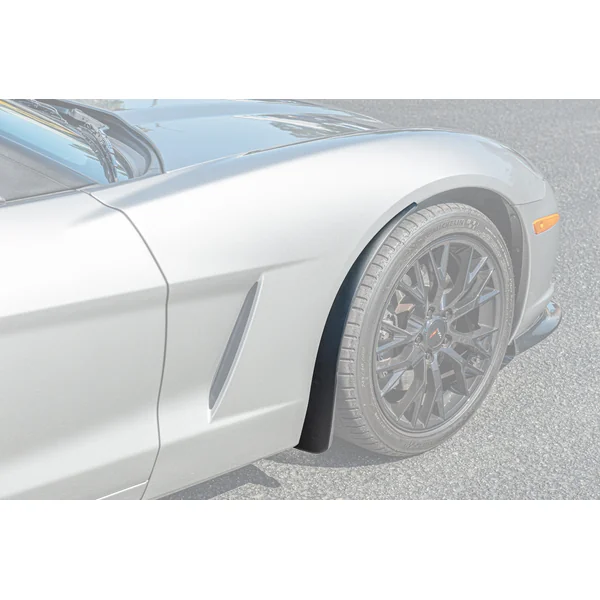 C6 Corvette Front Splash Guard Mud Flaps, Unpainted2005-2013 C6 Corvette Base