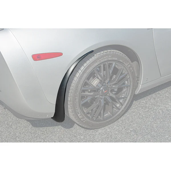 C6 Corvette Rear Splash Guard Mud Flaps, Unpainted2005-2013 C6 Corvette Base