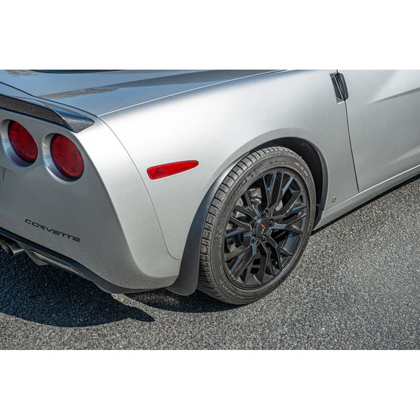 C6 Corvette Rear Splash Guard Mud Flaps, Unpainted2005-2013 C6 Corvette Base - Image 5