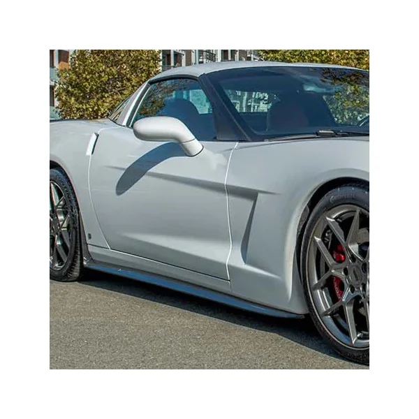 C6 Corvette Side Skirts, Hyro-Dipped Carbon2005-2013 C6 Corvette Base