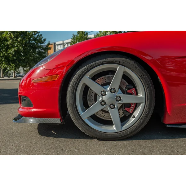 C6 Corvette ZR1-Style Front Lip Splitter, Hydro-Dipped Carbon Fiber2005-2013 Corvette C6 Base - Image 4