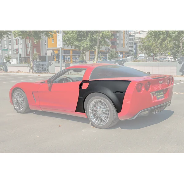 C6 Corvette ZR1-Style Widebody Conversion Rear Fenders, Unpainted2005-2013 Corvette